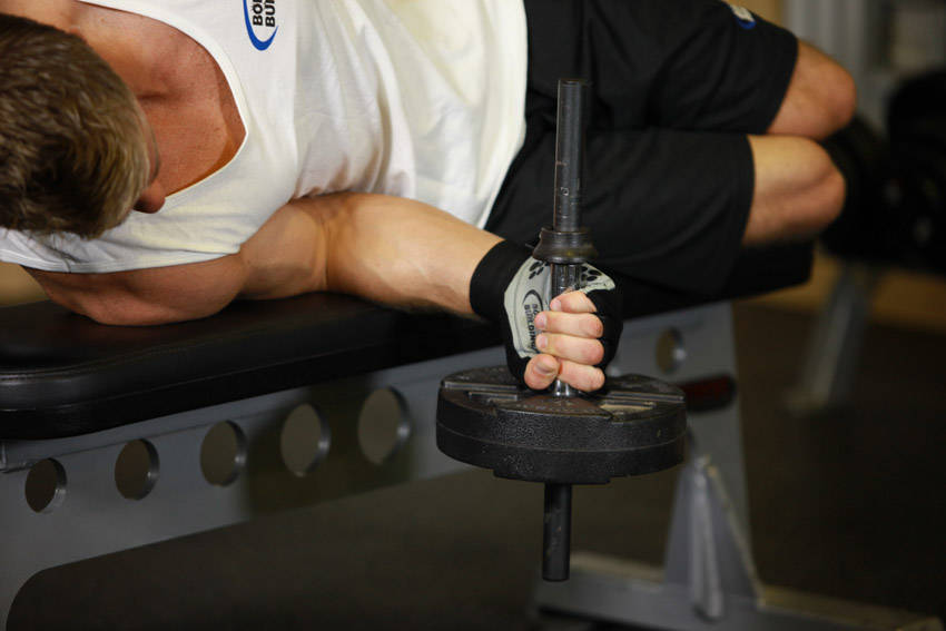 Dumbbell Lying Pronation reference position 1