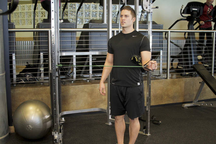 External Rotation with Band reference position 2