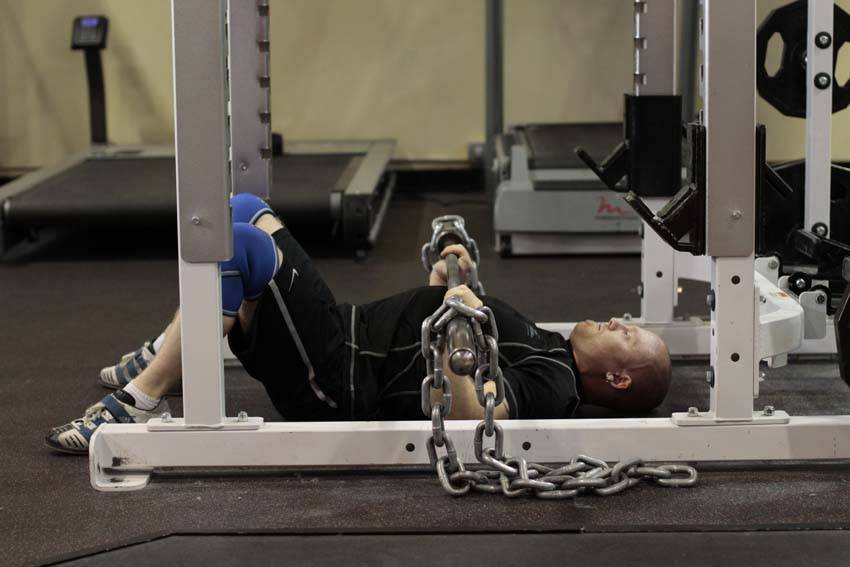Floor Press with Chains reference position 2