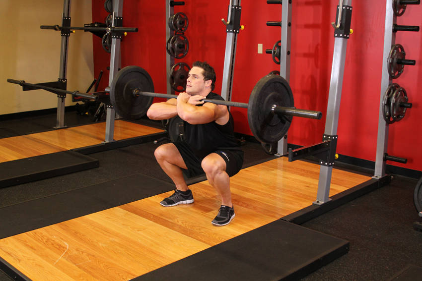 Front Barbell Squat reference position 2