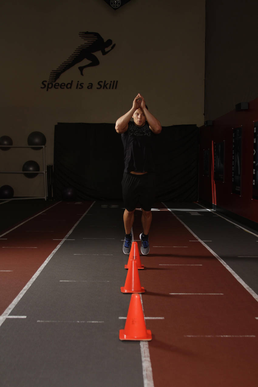 Front Cone Hops (or hurdle hops) reference position 1