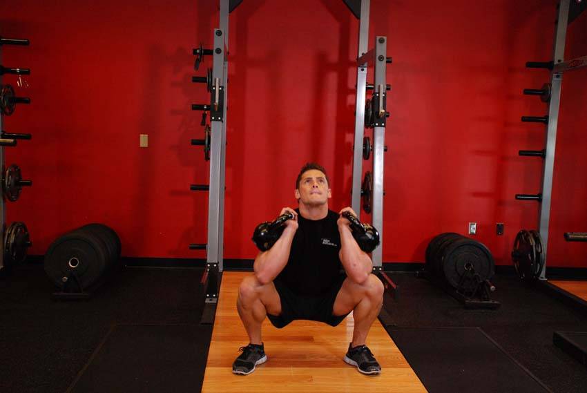 Front Squats With Two Kettlebells reference position 2