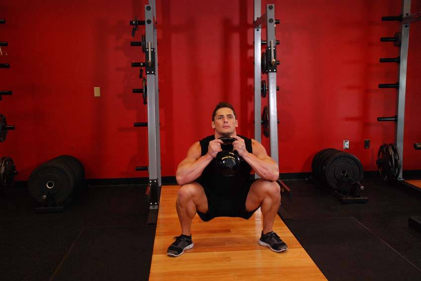 Goblet Squat reference position 2
