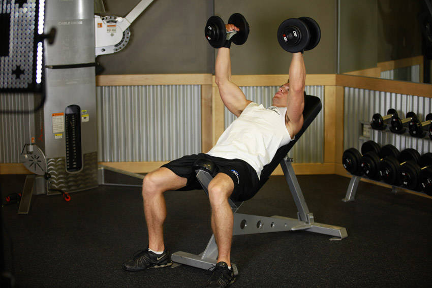 Hammer Grip Incline DB Bench Press reference position 2