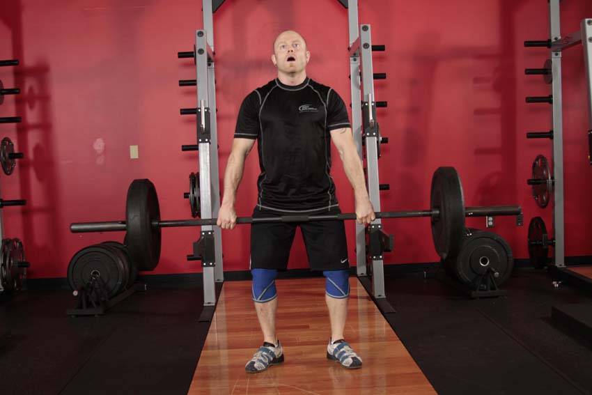 Hang Clean reference position 1