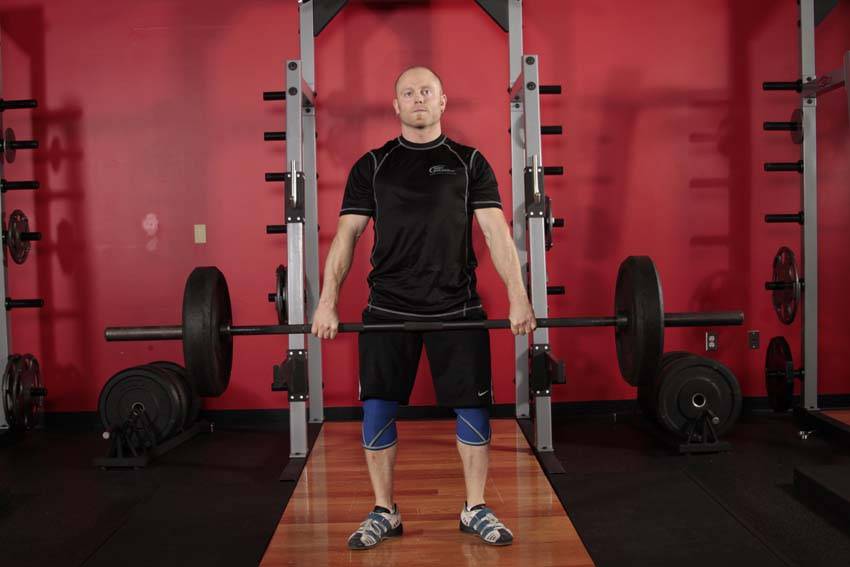 Hang Clean - Below the Knees reference position 1
