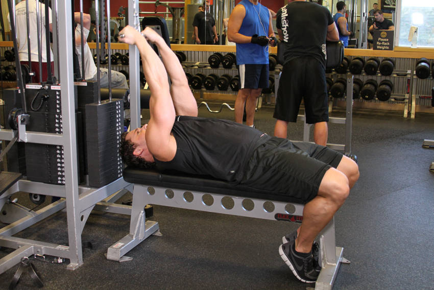 High Cable Curls reference position 1