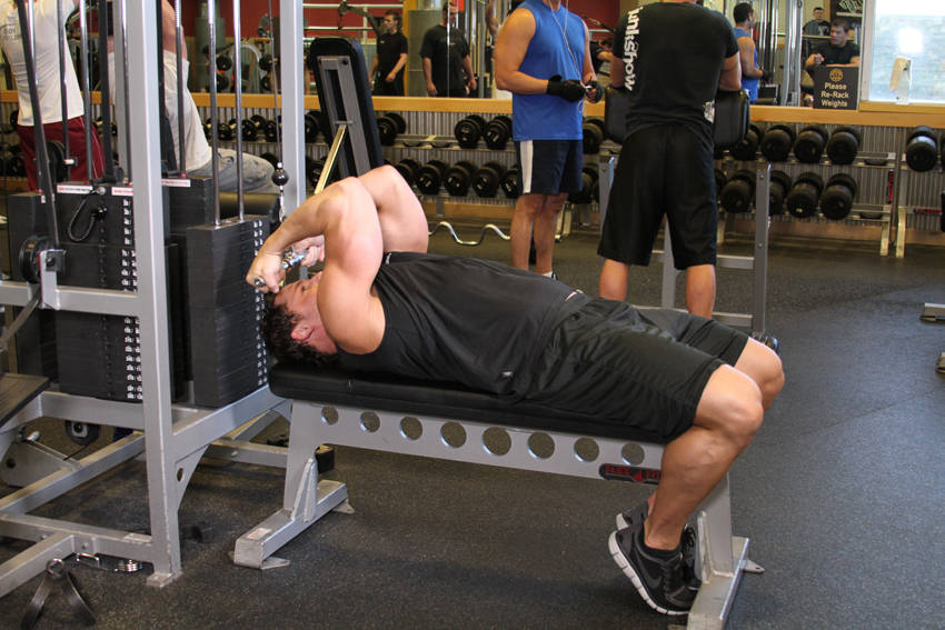 High Cable Curls reference position 2