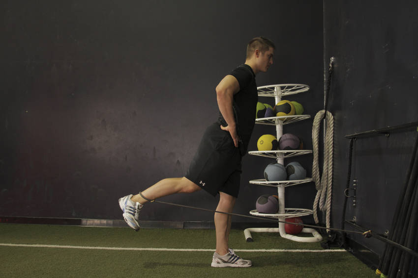 Hip Extension with Bands reference position 2