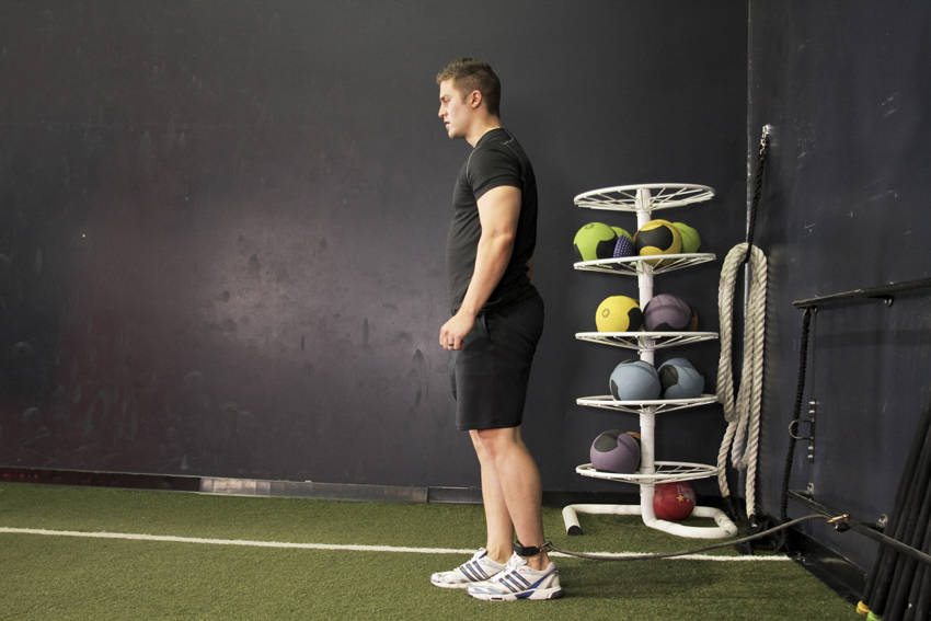 Hip Flexion with Band reference position 1