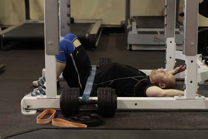 Hip Lift with Band reference position 1