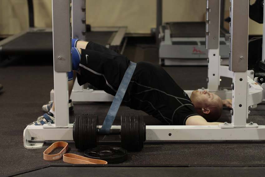 Hip Lift with Band reference position 2