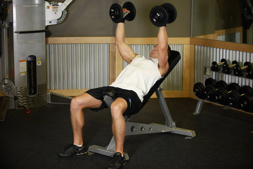 Incline Dumbbell Bench With Palms Facing In reference position 1
