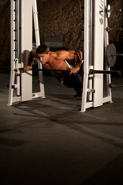 Incline Push-Up Wide reference position 1