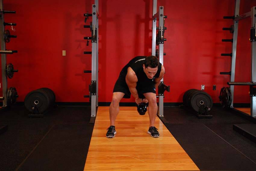 Kettlebell Pass Between The Legs reference position 2