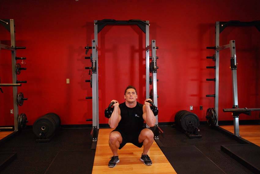 Kettlebell Thruster reference position 2