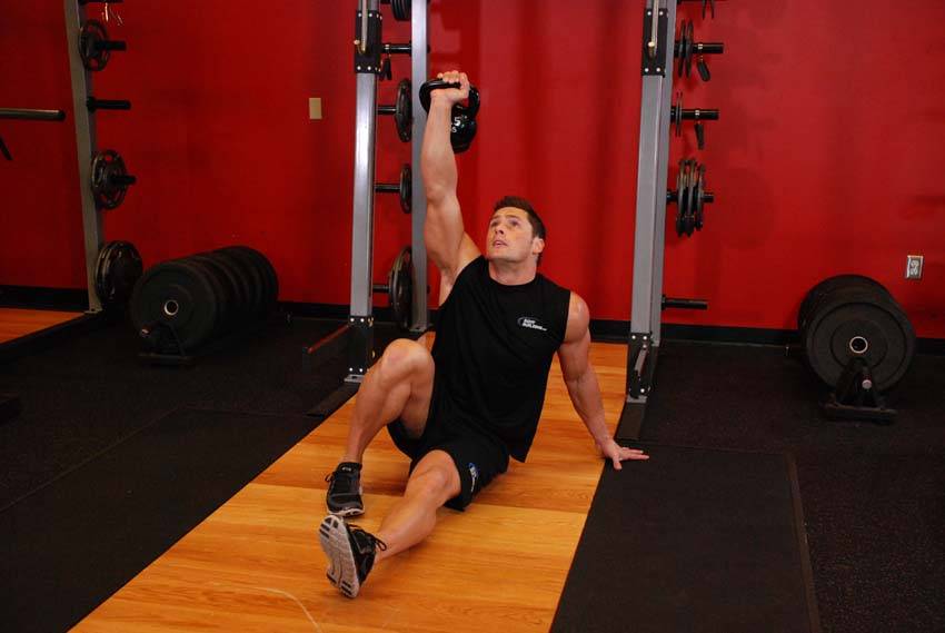 Kettlebell Turkish Get-Up (Lunge style) reference position 2