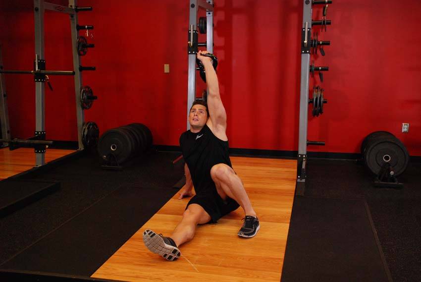 Kettlebell Turkish Get-Up (Squat style) reference position 2
