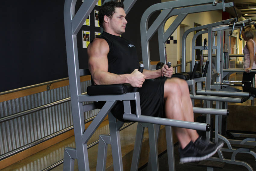 Knee/Hip Raise On Parallel Bars reference position 2