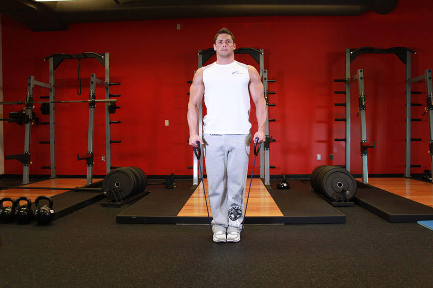 Lateral Raise - With Bands reference position 1