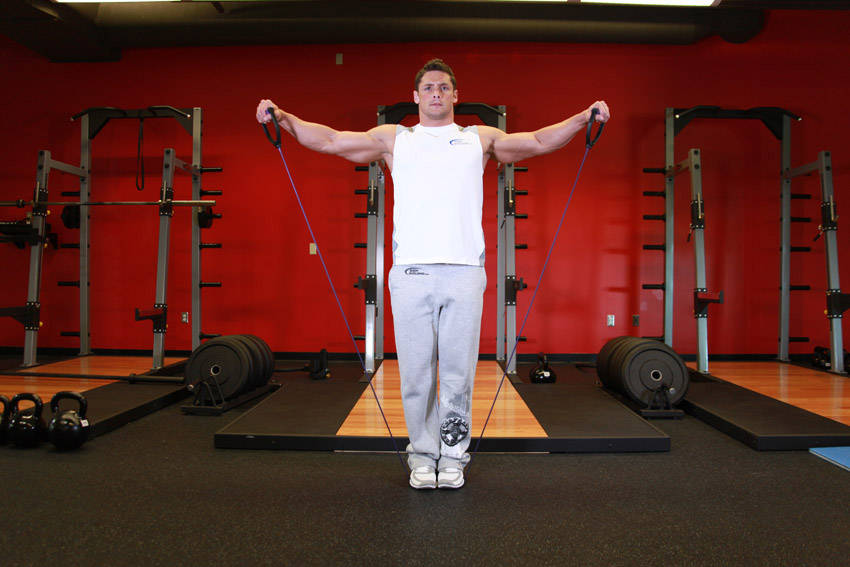 Lateral Raise - With Bands reference position 2