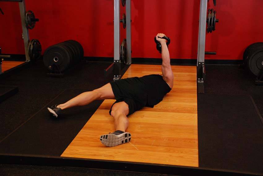 Leg-Over Floor Press reference position 2