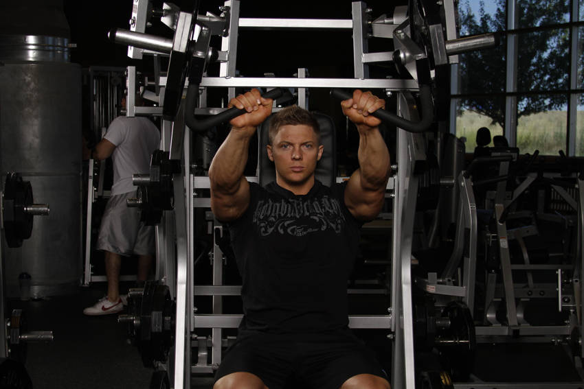 Leverage Incline Chest Press reference position 2