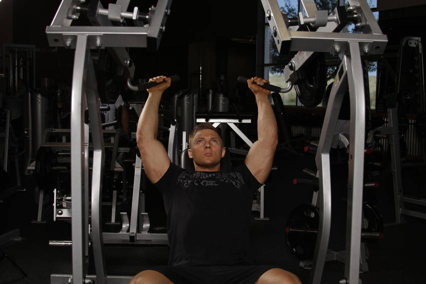 Leverage Shoulder Press reference position 2