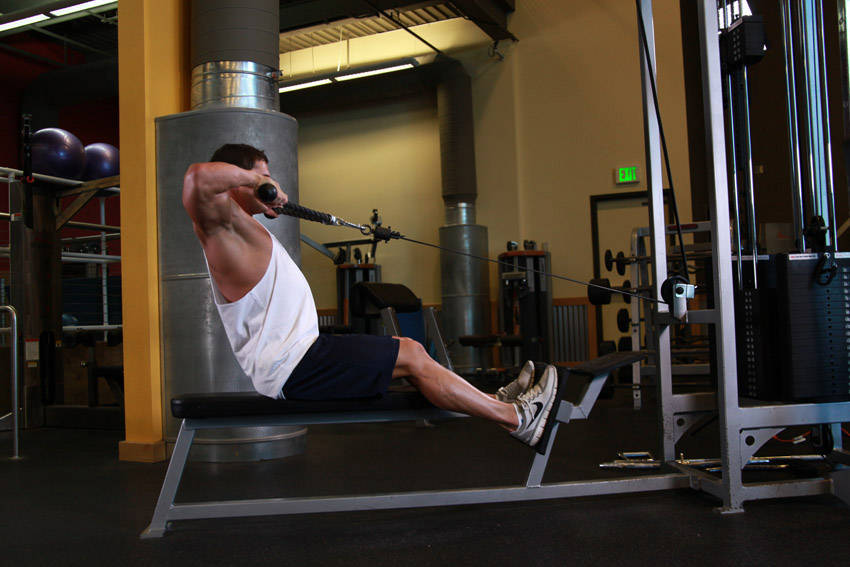 Low Pulley Row To Neck reference position 2