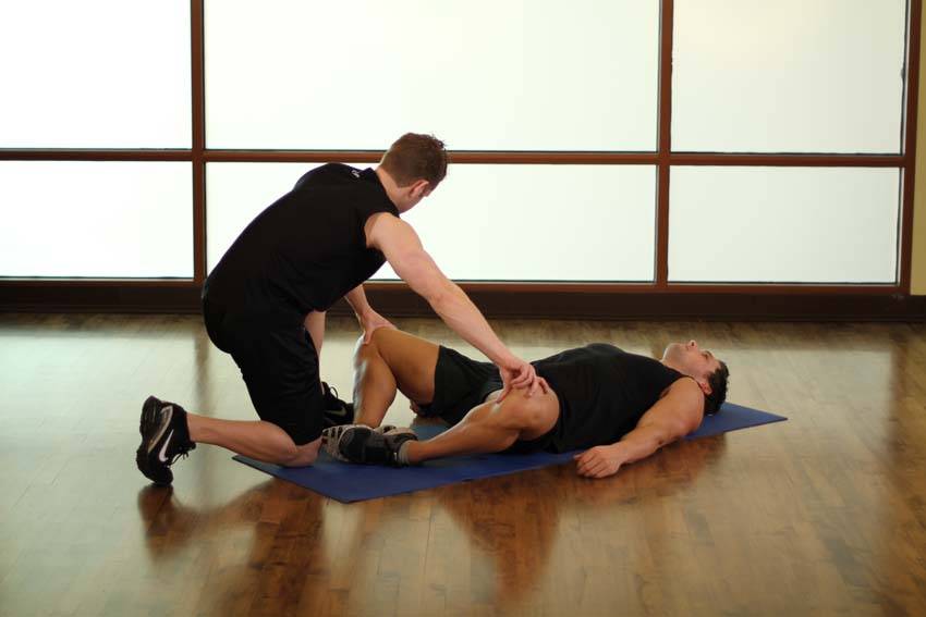 Lying Bent Leg Groin reference position 2