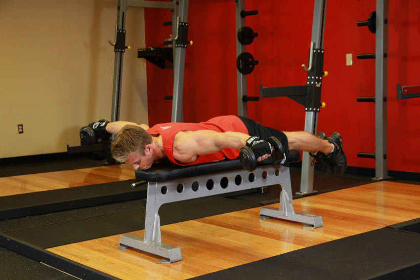 Lying Rear Delt Raise reference position 1