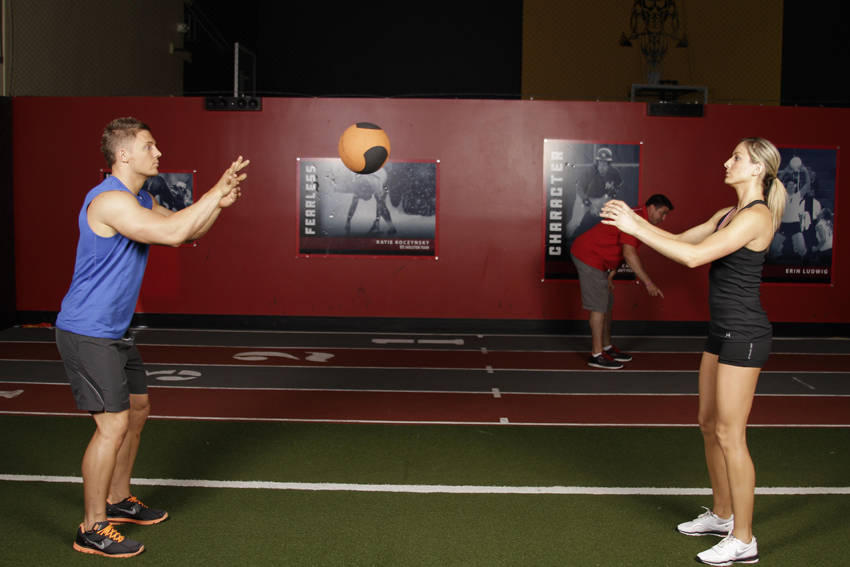 Medicine Ball Chest Pass reference position 2