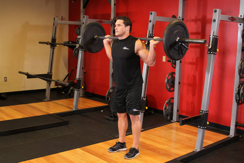 Narrow Stance Squats reference position 1