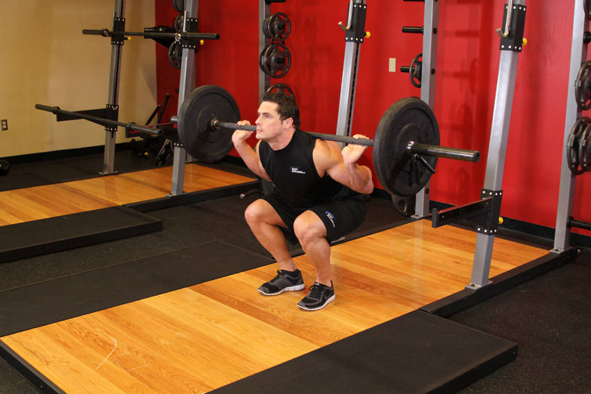 Narrow Stance Squats reference position 2