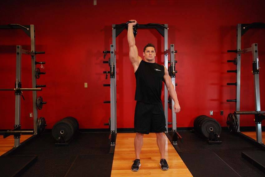 One-Arm Kettlebell Para Press reference position 2
