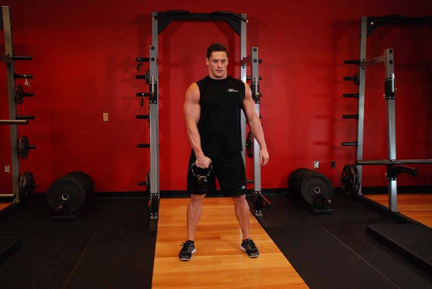 One-Arm Kettlebell Snatch reference position 1