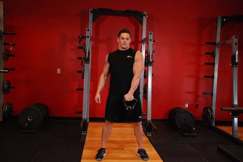 One-Arm Kettlebell Swings reference position 1