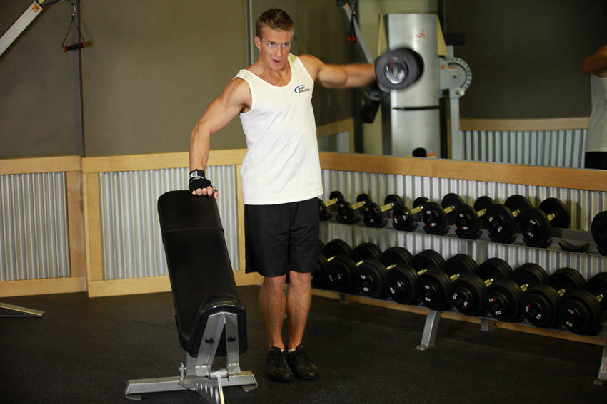 One-Arm Side Laterals reference position 2