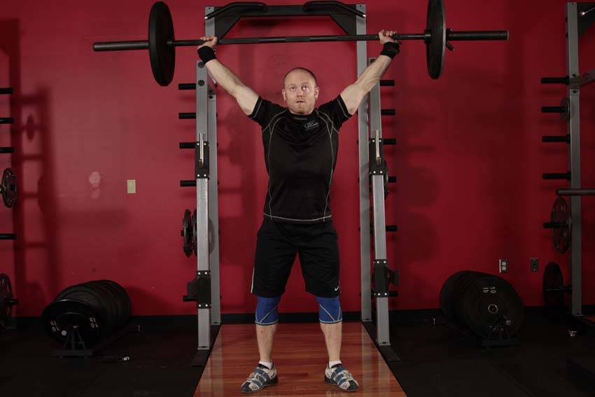 Overhead Squat reference position 1