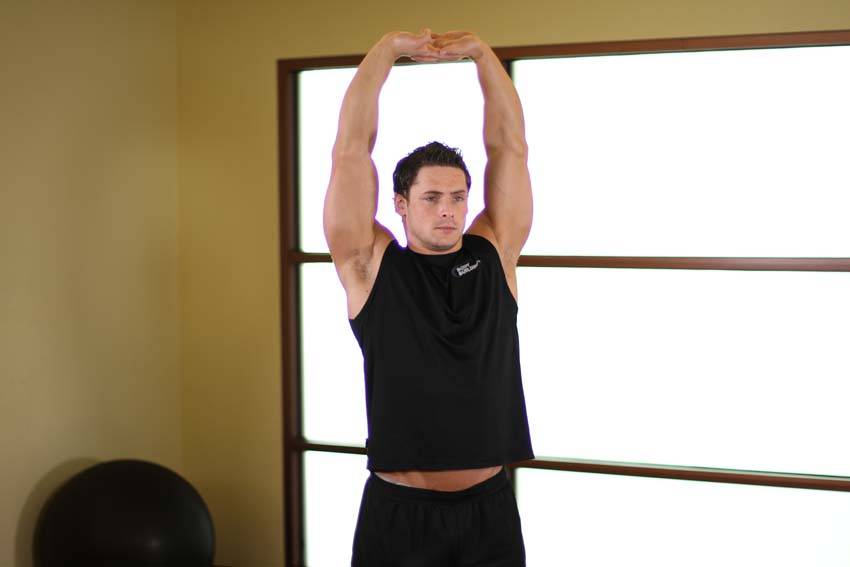 Overhead Stretch reference position 2