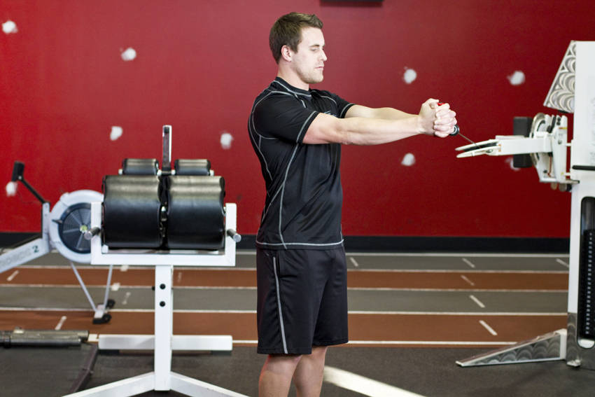 Pallof Press With Rotation reference position 2