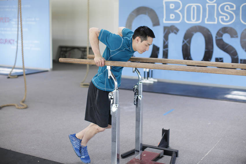 Parallel Bar Dip reference position 1