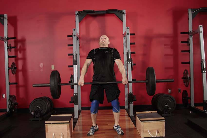 Power Clean from Blocks reference position 2