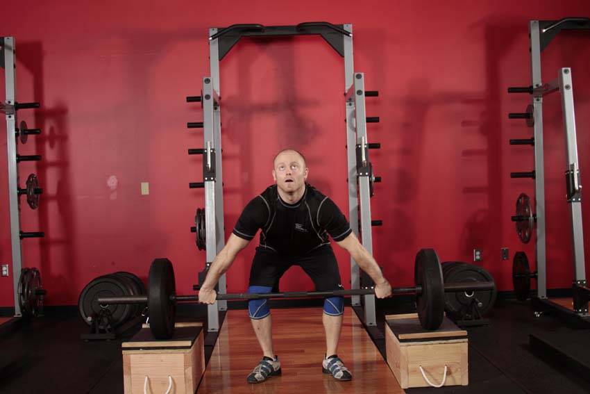 Power Snatch from Blocks reference position 1
