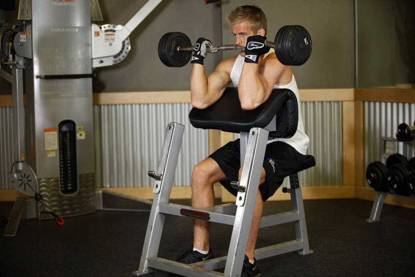 Preacher Curl reference position 2