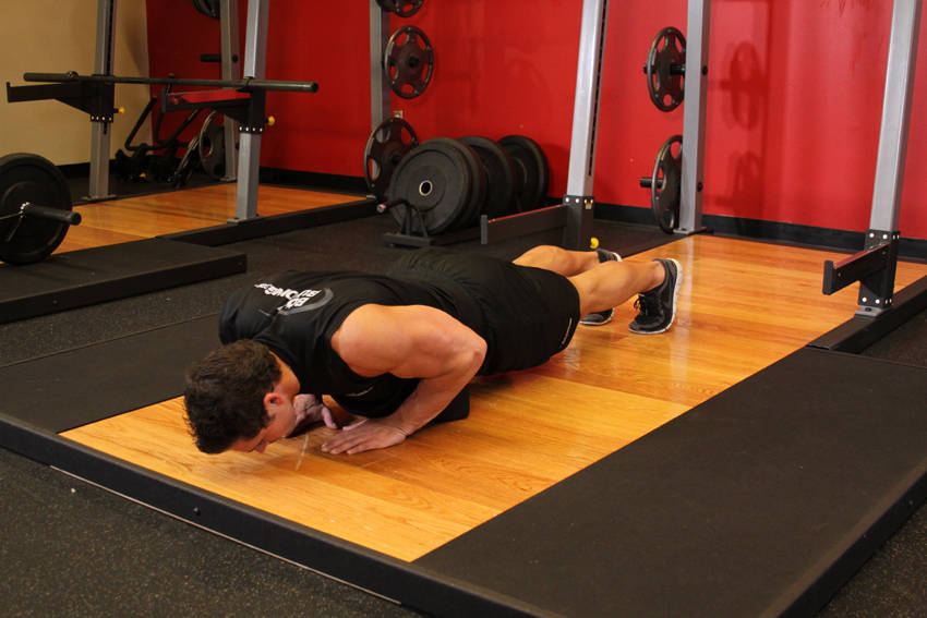 Push-Ups - Close Triceps Position reference position 2