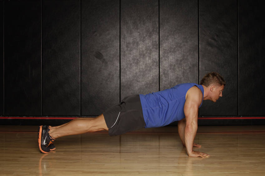 Push Up to Side Plank reference position 1