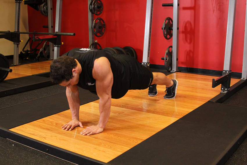Pushups (Close and Wide Hand Positions) reference position 2