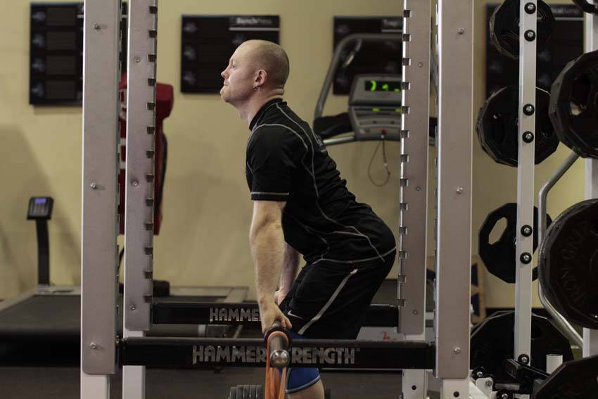 Rack Pull with Bands reference position 1