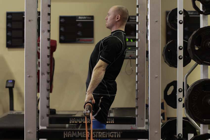 Rack Pull with Bands reference position 2